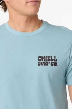 New Arrivals^O'Neill De La Cruzer Classic Tee stone blue