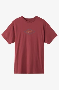 Tees & Tanks^O'Neill Diamond Standard Fit Tee - | oxblood red