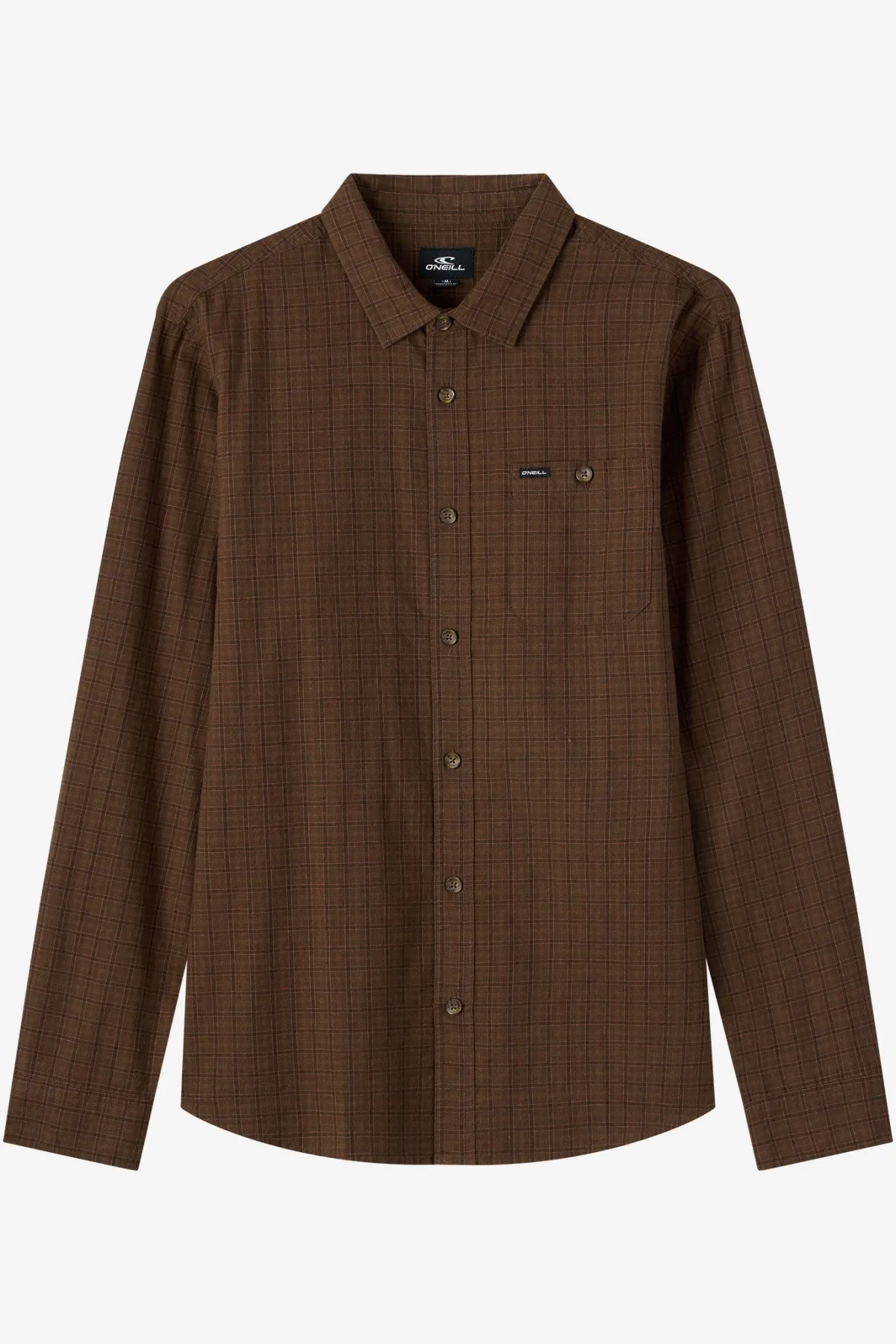 Shirts & Flannels^O'Neill Dodgy Ls Shirt Standard Fit Long Sleeve Shirt - | turkish coffee