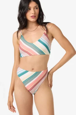Bikini Bottoms^O'Neill Equator Stripe Max Full Bottoms - Multi Clr |