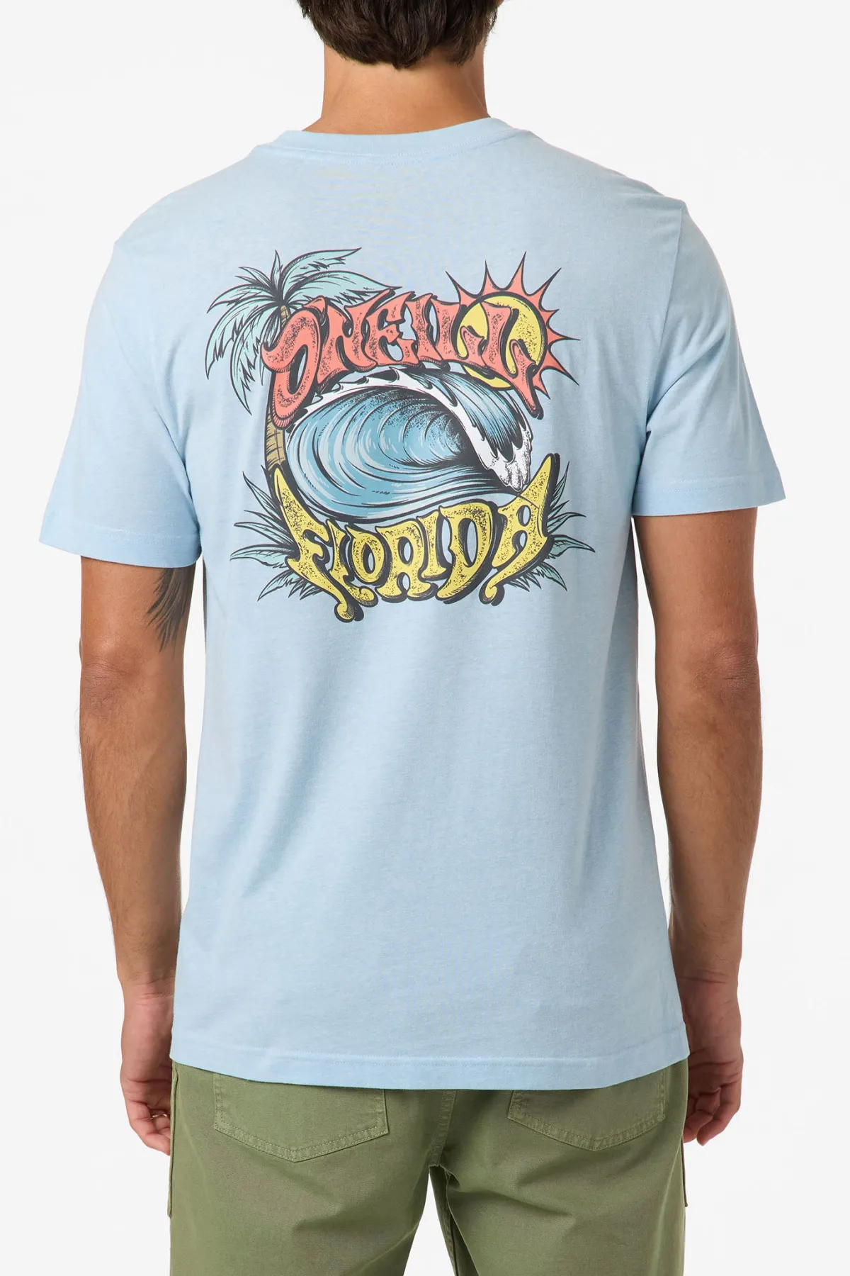 Tees & Tanks^O'Neill Florida Man Classic Tee Standard Fit Tee - | sky blue heather