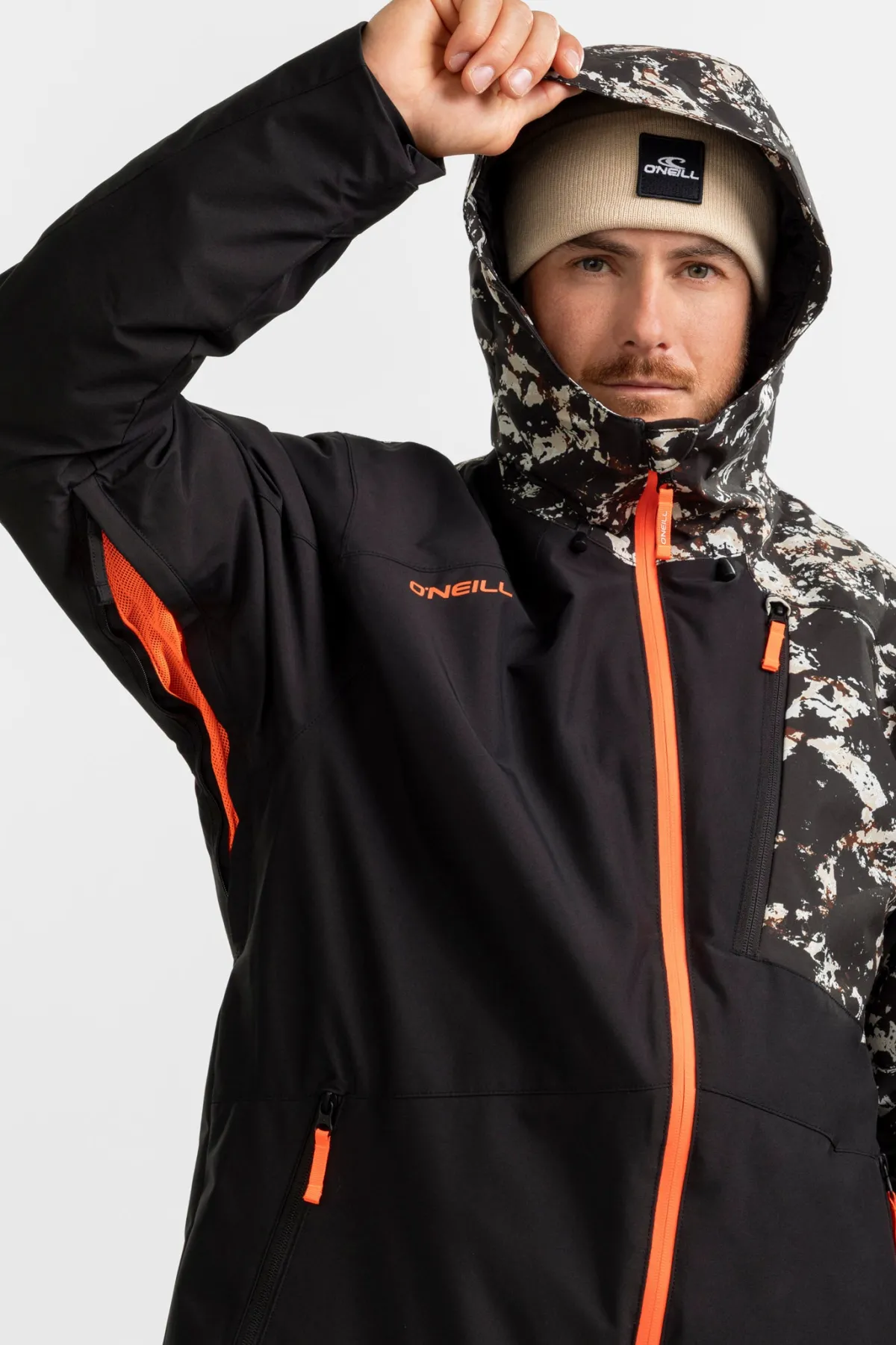 Men's Sale^O'Neill Fwc Cruz Block Snow Jacket - | blk/beige
