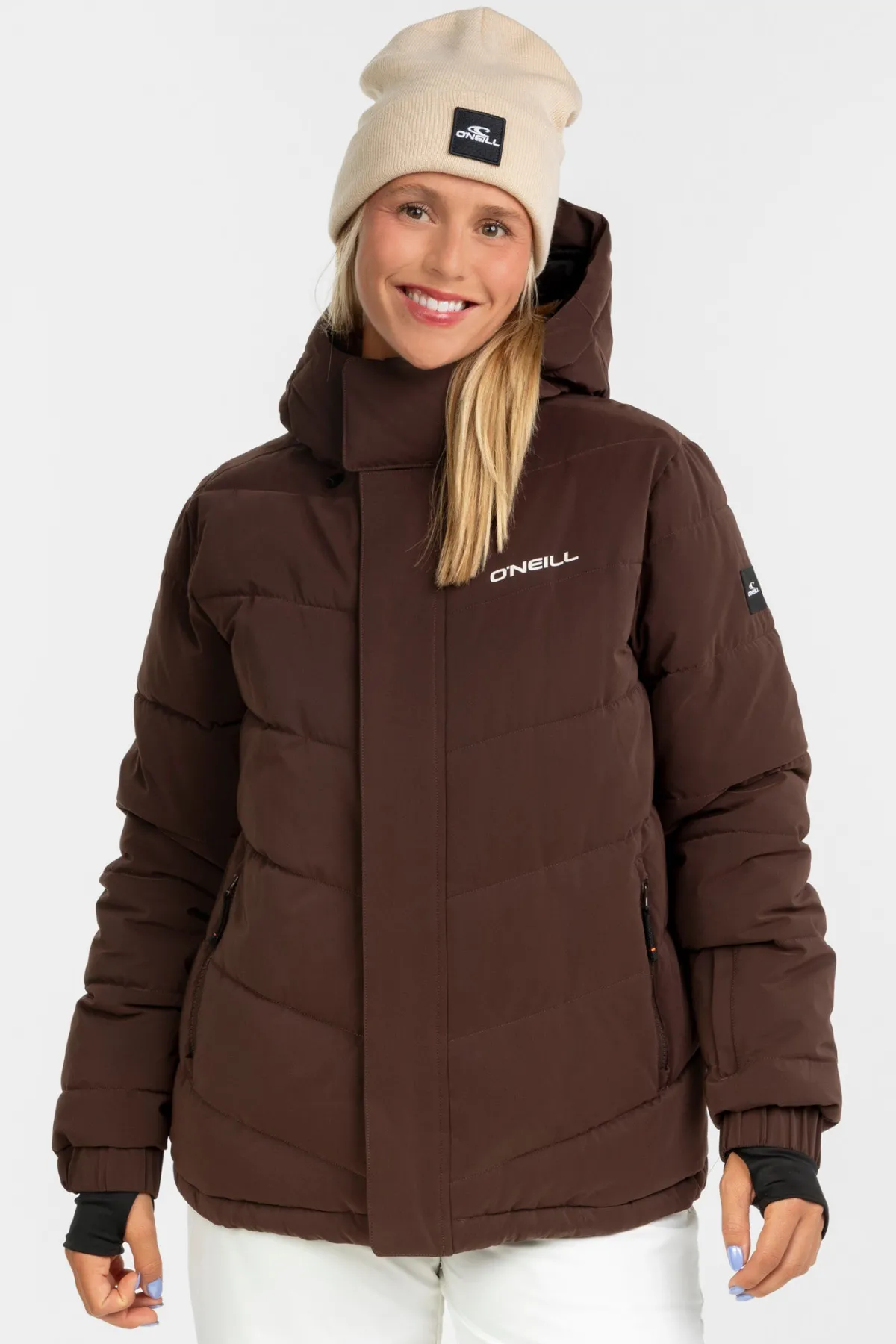 Snow Jackets^O'Neill FWC Cruz Hybrid Puffer Jacket coffee bea