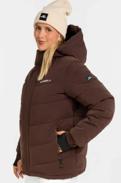 Snow Jackets^O'Neill FWC Cruz Hybrid Puffer Jacket coffee bea
