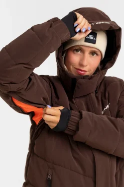 Snow Jackets^O'Neill FWC Cruz Hybrid Puffer Jacket coffee bea