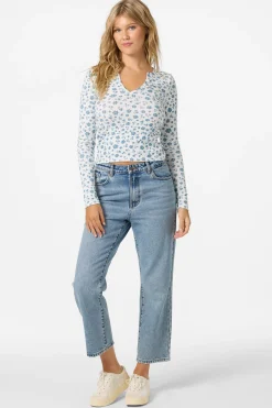 Tops^O'Neill Gaia Primrose Long Sleeve Top winter white