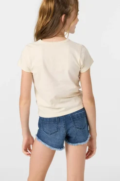 Sale|Bottoms^O'Neill Girl's Aiden Denim Shorts blue grass wash