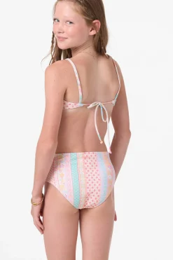 Swimwear^O'Neill Girl's Bali Floral Revo Tie Back Bralette Top Set - | tapioca