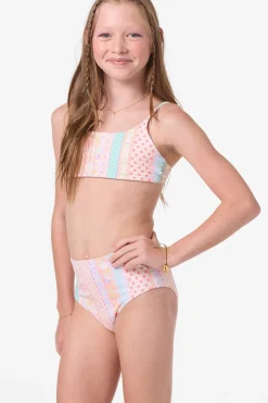 Swimwear^O'Neill Girl's Bali Floral Revo Tie Back Bralette Top Set - | tapioca