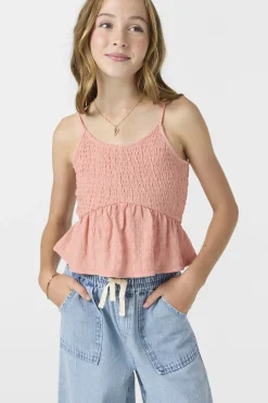 Tops & Tees^O'Neill Girl's Bianca Sleeveless Top coral haze