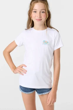 Tops & Tees^O'Neill Girl's Breezy UPF Top white