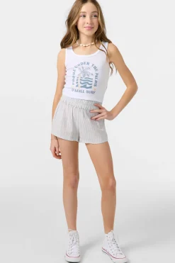 Sale^O'Neill Girl's Gabi Stripe Beach Shorts - | hydrangea