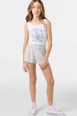 Sale^O'Neill Girl's Gabi Stripe Beach Shorts - | hydrangea