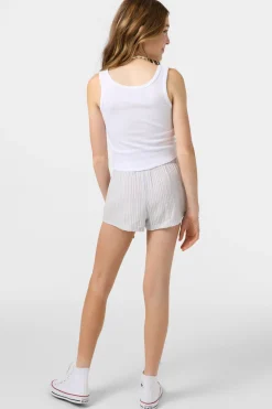 Bottoms^O'Neill Girl's Gabi Stripe Beach Shorts hydrangea