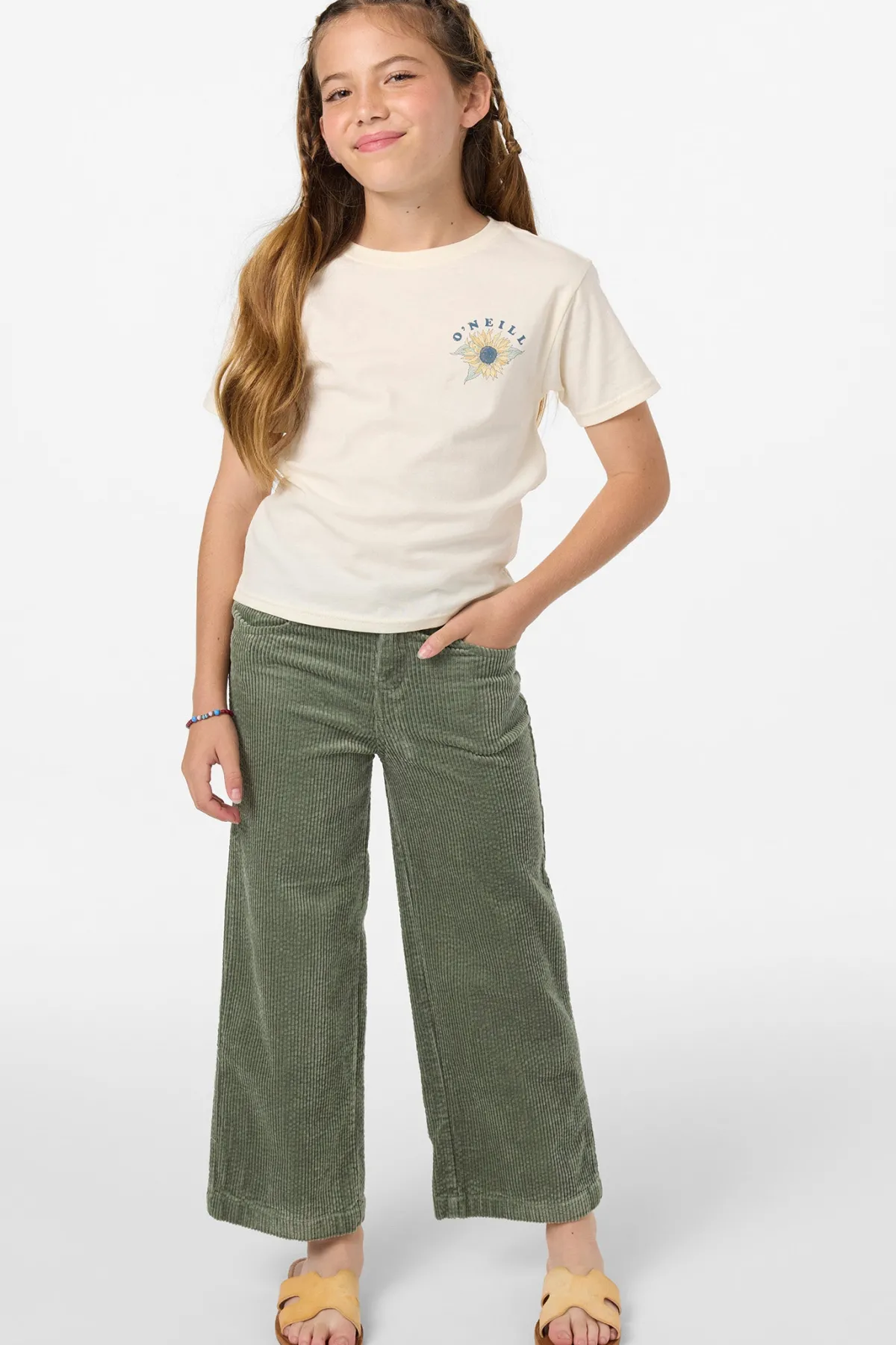 Bottoms^O'Neill Girl's Langford Cord Pants sea spray