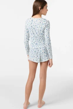 Bottoms^O'Neill Girl's Messer Lounge Shorts - | winter white