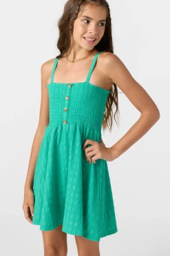 Dresses^O'Neill Girl's Shaena Mini Dress peacock green