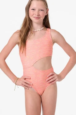 Swimwear^O'Neill Girl's Sunshine Asymm One-Piece - | fusion coral