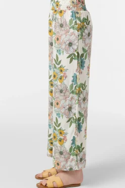 Bottoms^O'Neill Girl's Torrie Pant Cara Floral - | winter white