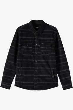 Shirts & Flannels^O'Neill Glacier High Pile Overshirt Superfleece Standard Fit Long Sleeve Shirt - | black