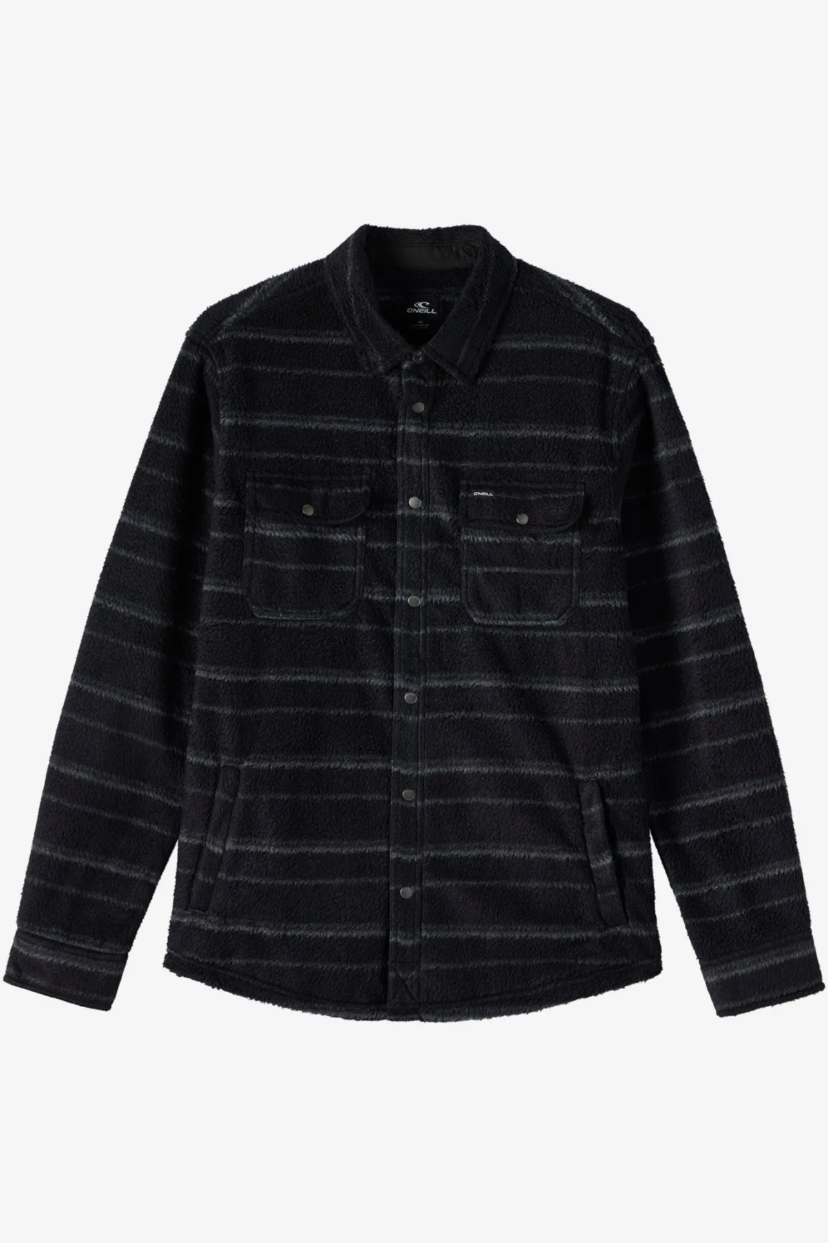 Shirts & Flannels^O'Neill Glacier High Pile Overshirt Superfleece Standard Fit Long Sleeve Shirt - | black