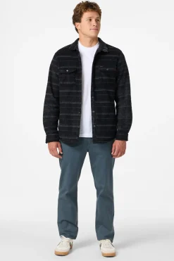 Shirts & Flannels^O'Neill Glacier High Pile Overshirt Superfleece Standard Fit Long Sleeve Shirt - | black