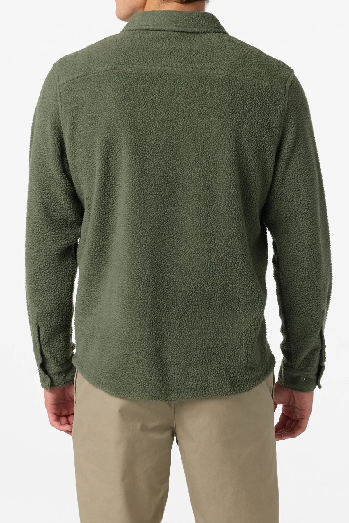 Shirts & Flannels^O'Neill Glacier High Pile Superfleece Standard Fit Overshirt dark olive