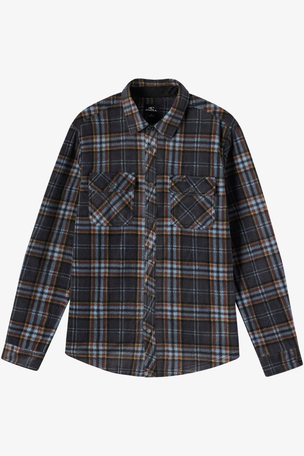 Shirts & Flannels^O'Neill Glacier Plaid Superfleece Standard Fit Long Sleeve Shirt - | phantom
