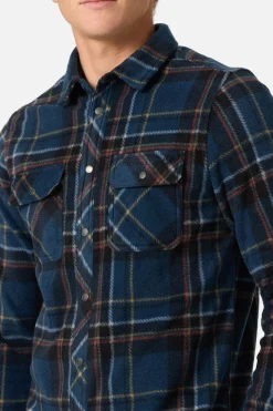Hoodies & Fleece^O'Neill Glacier Plaid Superfleece Standard Fit Long Sleeve Shirt - | midnight navy