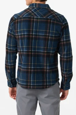 Hoodies & Fleece^O'Neill Glacier Plaid Superfleece Standard Fit Long Sleeve Shirt - | midnight navy