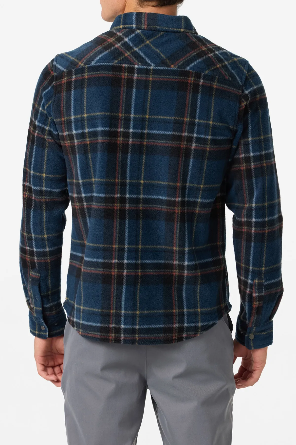 Hoodies & Fleece^O'Neill Glacier Plaid Superfleece Standard Fit Long Sleeve Shirt - | midnight navy