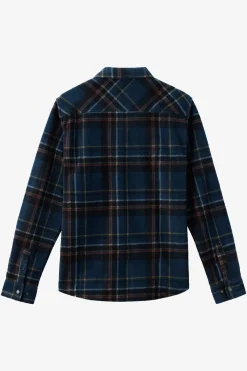 Hoodies & Fleece^O'Neill Glacier Plaid Superfleece Standard Fit Long Sleeve Shirt - | midnight navy