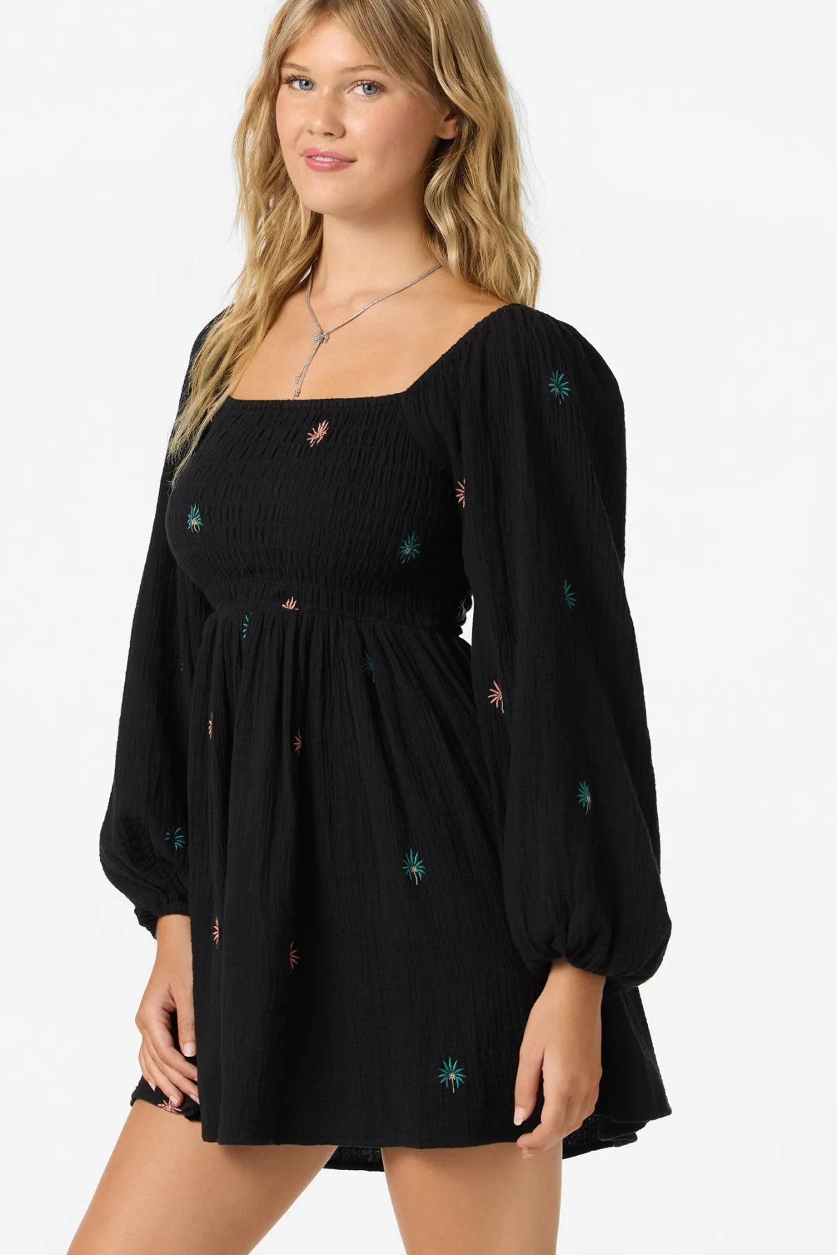Dresses^O'Neill Gracyn Palm Short Dress - | black