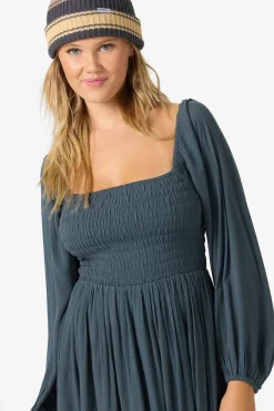 Dresses^O'Neill Gracyn Solid Midi Dress slate