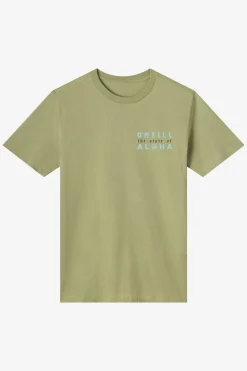 Tees & Tanks^O'Neill Hawaii Arc Classic Tee - | oil green
