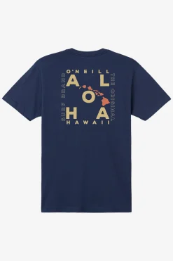 Tees & Tanks|New Arrivals^O'Neill Hawaii Layout Classic Tee - | new navy