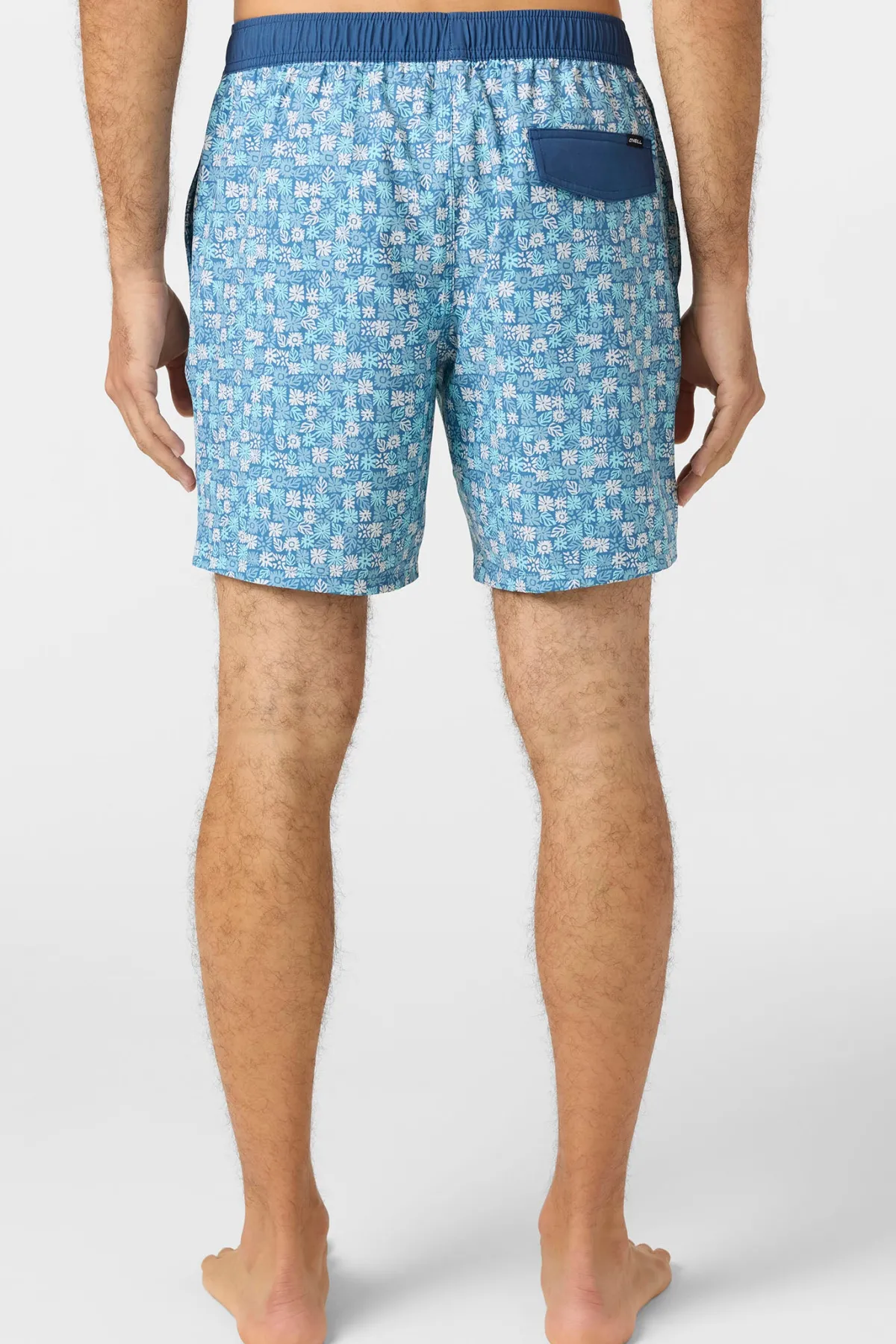 Short Length^O'Neill Hermosa Elastic Waist 17" Swim Trunks Trunks - | copen blue