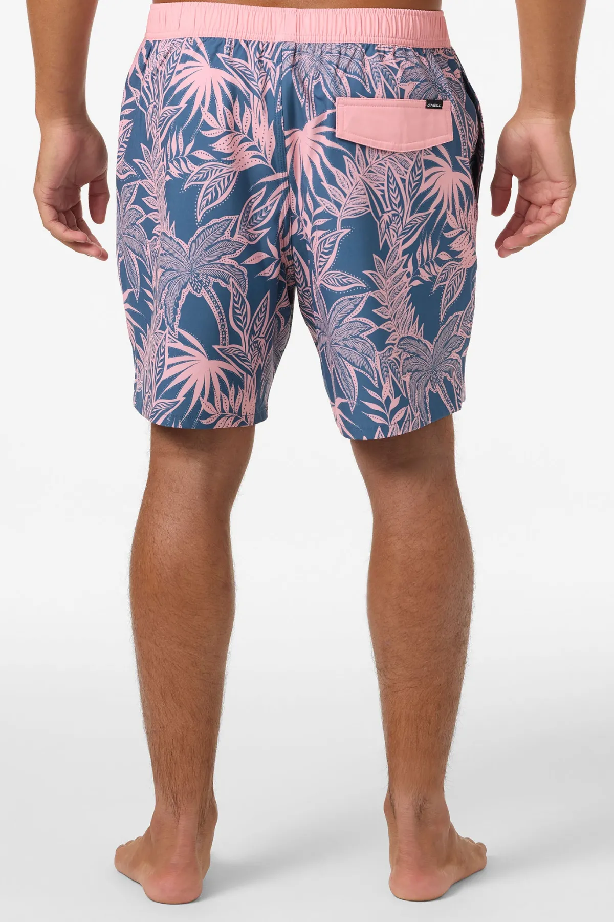 Short Length^O'Neill Hermosa Elastic Waist Lined 17" Swim Trunks Trunks - | vn indigo