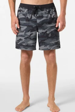 New Arrivals|Boardshorts New Arrivals^O'Neill Hermosa Elastic Waist Lined 17" Swim Trunks Trunks - | black camo