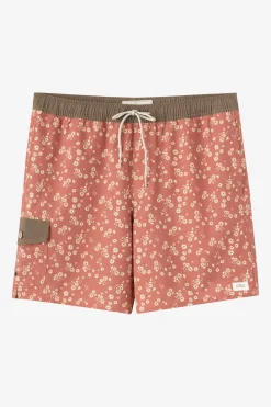 New Arrivals^O'Neill Hermosa Retro 17" Elastic Waist Swim Trunks chutney