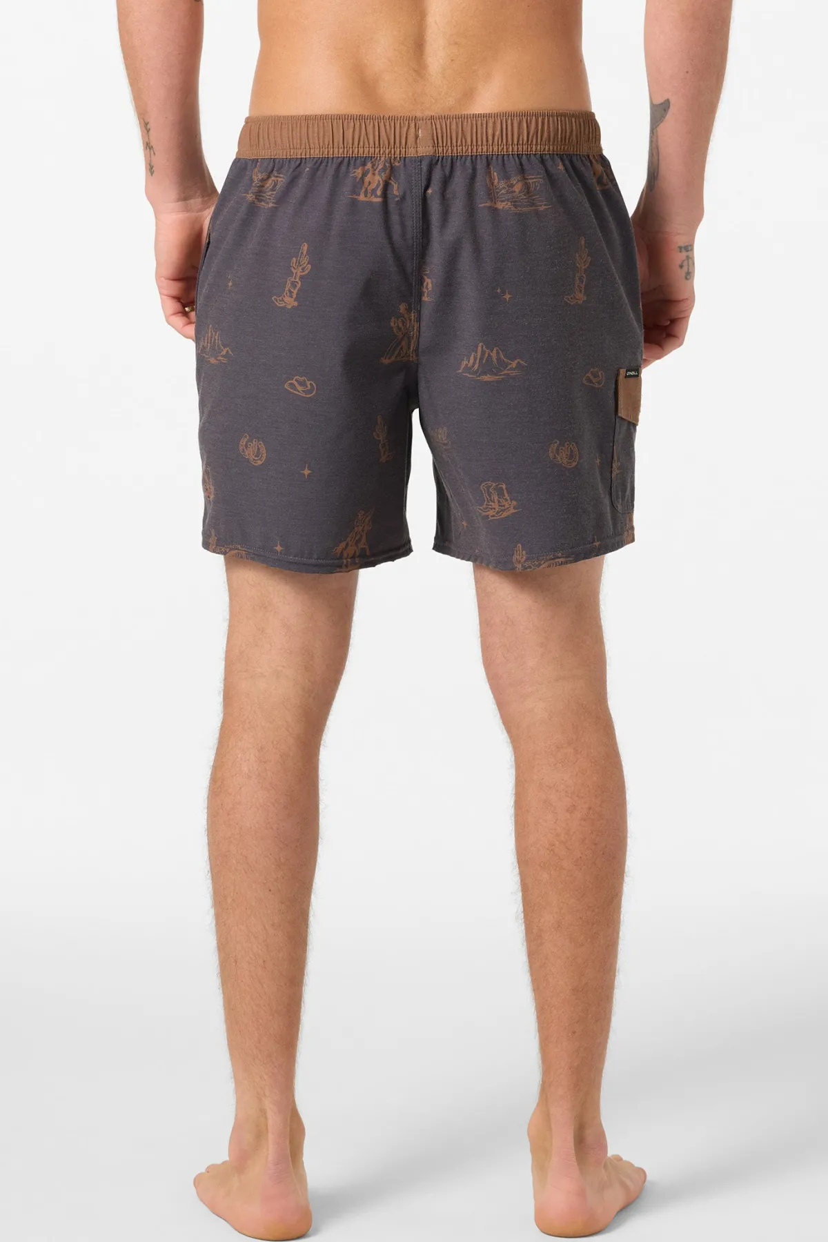 New Arrivals^O'Neill Hermosa Retro 17" Elastic Waist Swim Trunks phantom