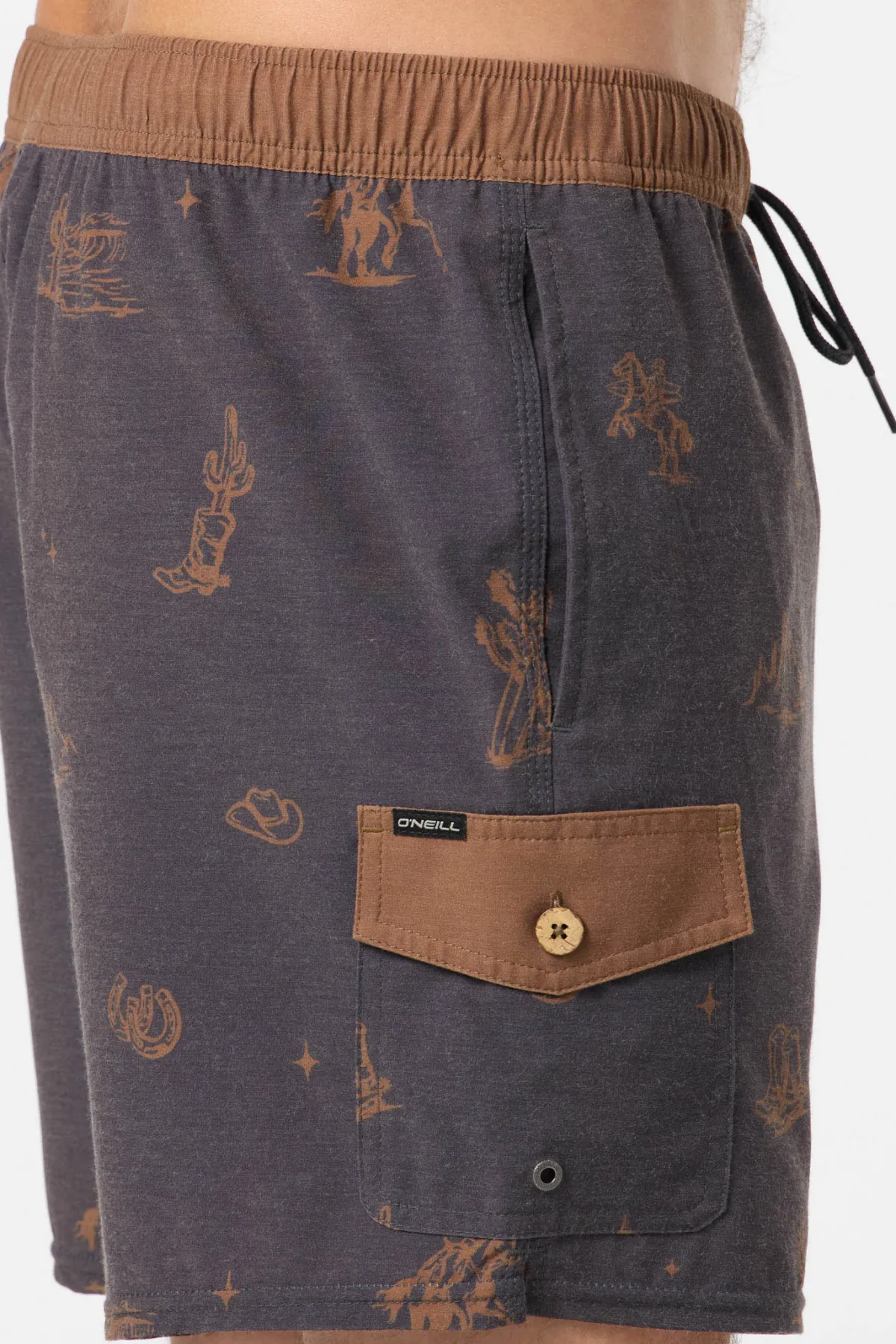 New Arrivals^O'Neill Hermosa Retro 17" Elastic Waist Swim Trunks phantom