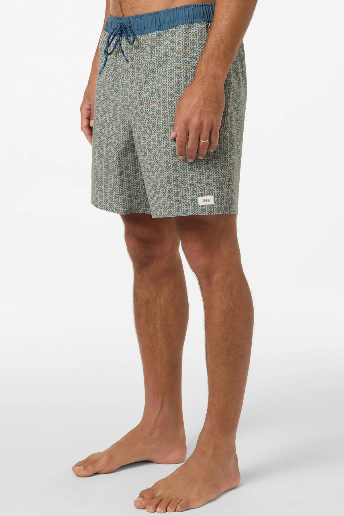New Arrivals^O'Neill Hermosa Retro 17" Elastic Waist Swim Trunks seagrass