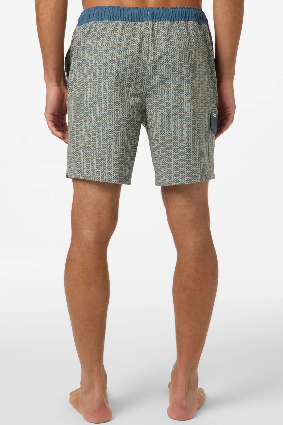 New Arrivals^O'Neill Hermosa Retro 17" Elastic Waist Swim Trunks seagrass