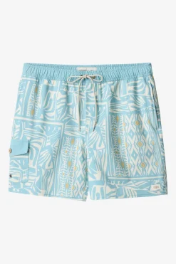 Boardshorts New Arrivals|Short Length^O'Neill Hermosa Retro 17" Elastic Waist Swim Trunks Trunks - | cream