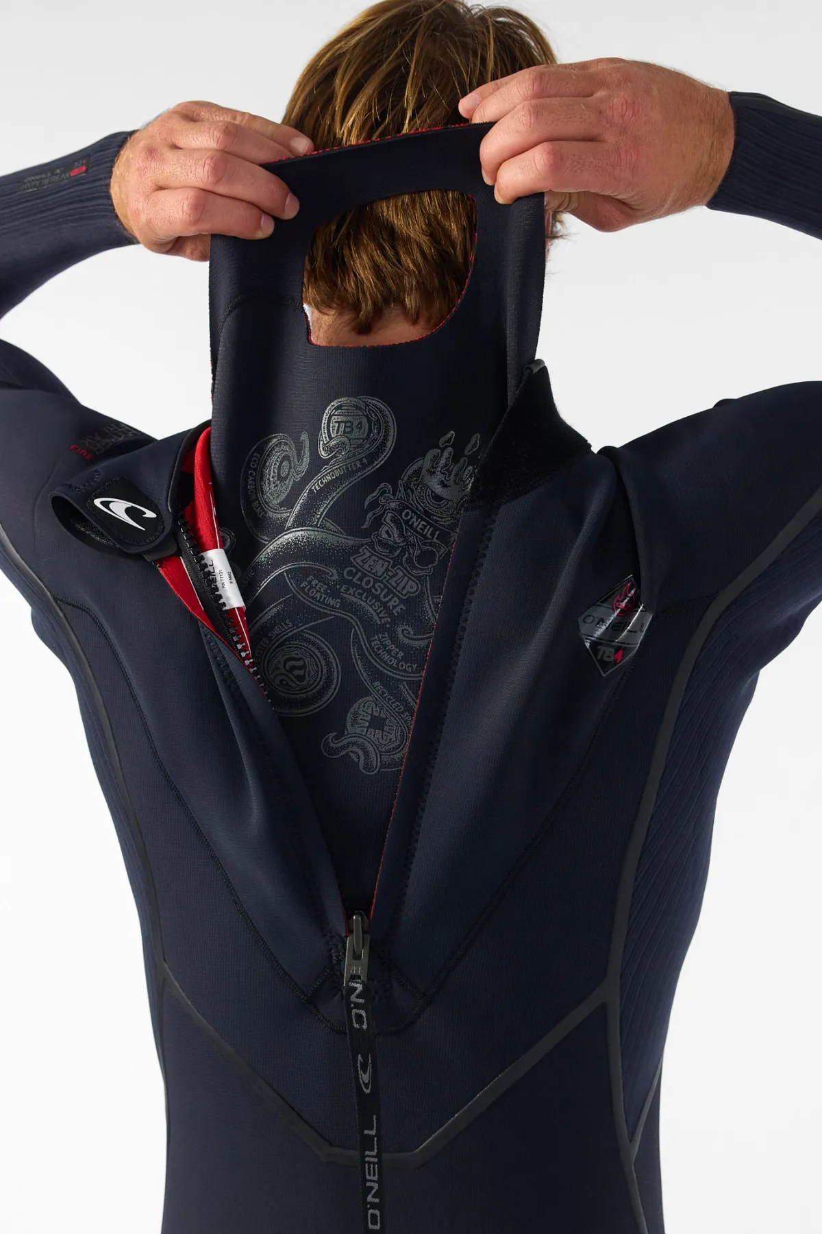Full Suits^O'Neill Hyperfreak Fire 3/2MM+ Back Zip Full Wetsuit - | blk/blk