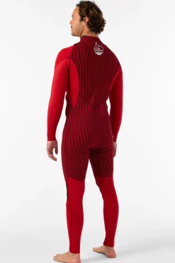 Full Suits^O'Neill Hyperfreak Fire 4/3MM+ Back Zip Full Wetsuit - | blk/blk