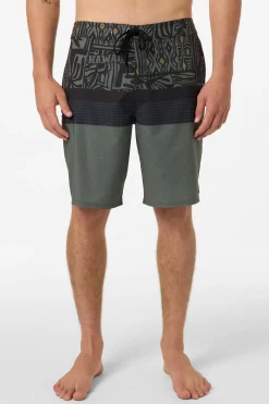 New Arrivals|Boardshorts New Arrivals^O'Neill Hyperfreak Heat Hawaii 20" Boardshorts - | dark olive