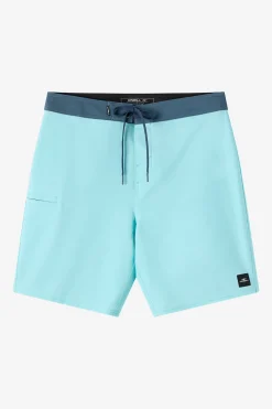 Mid Length^O'Neill Hyperfreak Heat Solid 19" Boardshorts - | pastel turquoise