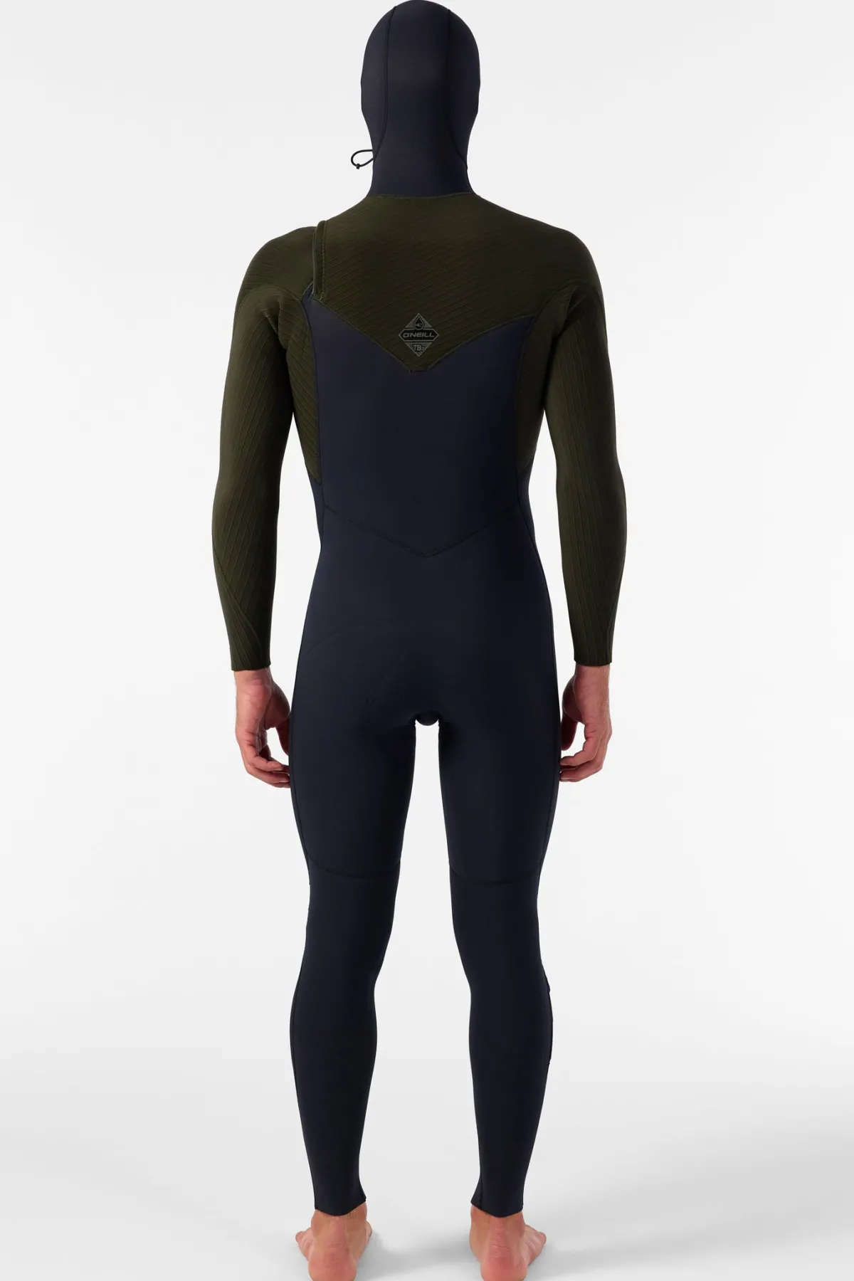 Full Suits^O'Neill Hyperfreak 4/3+MM Chest Zip Full W/hood - Blk/ranger |